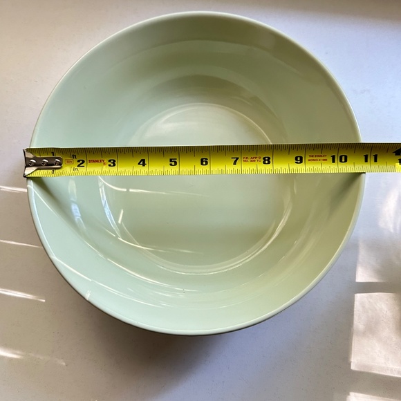 FURIO Home Thailand Worldview Light Mint Green 11" Serving Bowl Salad Bowl - Picture 6 of 9